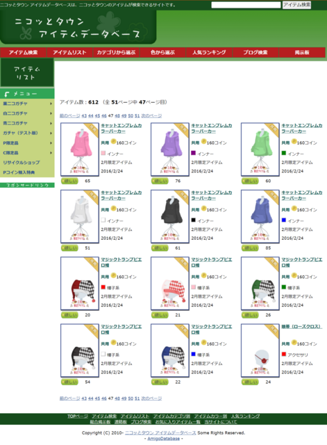 ニコッとタウン◇2016年2月P限定アイテム（アーカイブ）: あんな
